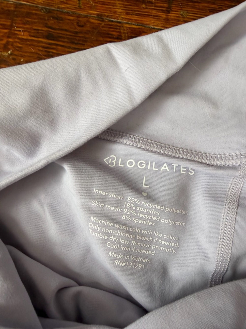 Blogilates PopFlex Purple Lavender Ballerina Exercise Skort - Picture 2 of 3